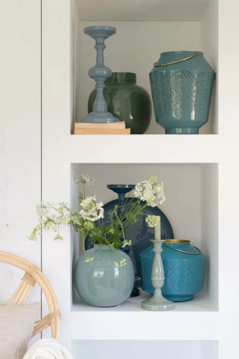 Pip Studio Vase En Metal En Coloris Clair 23 Cm Bleu Cheap
