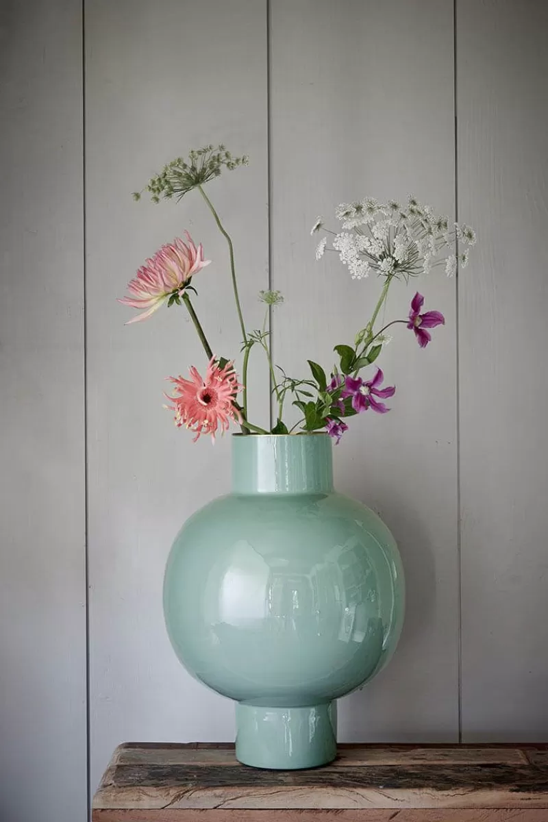 Pip Studio Vase En Metal En Coloris Clair 42 Cm Vert Shop