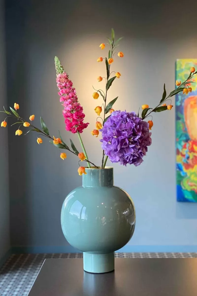 Pip Studio Vase En Metal En Coloris Clair 42 Cm Vert Shop