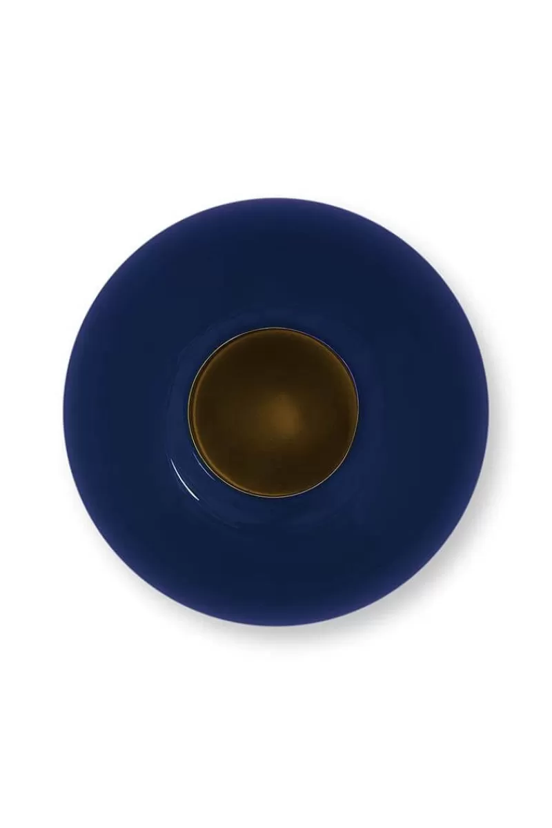 Pip Studio Vase En Metal En Coloris Fonce 23 Cm Bleu Hot