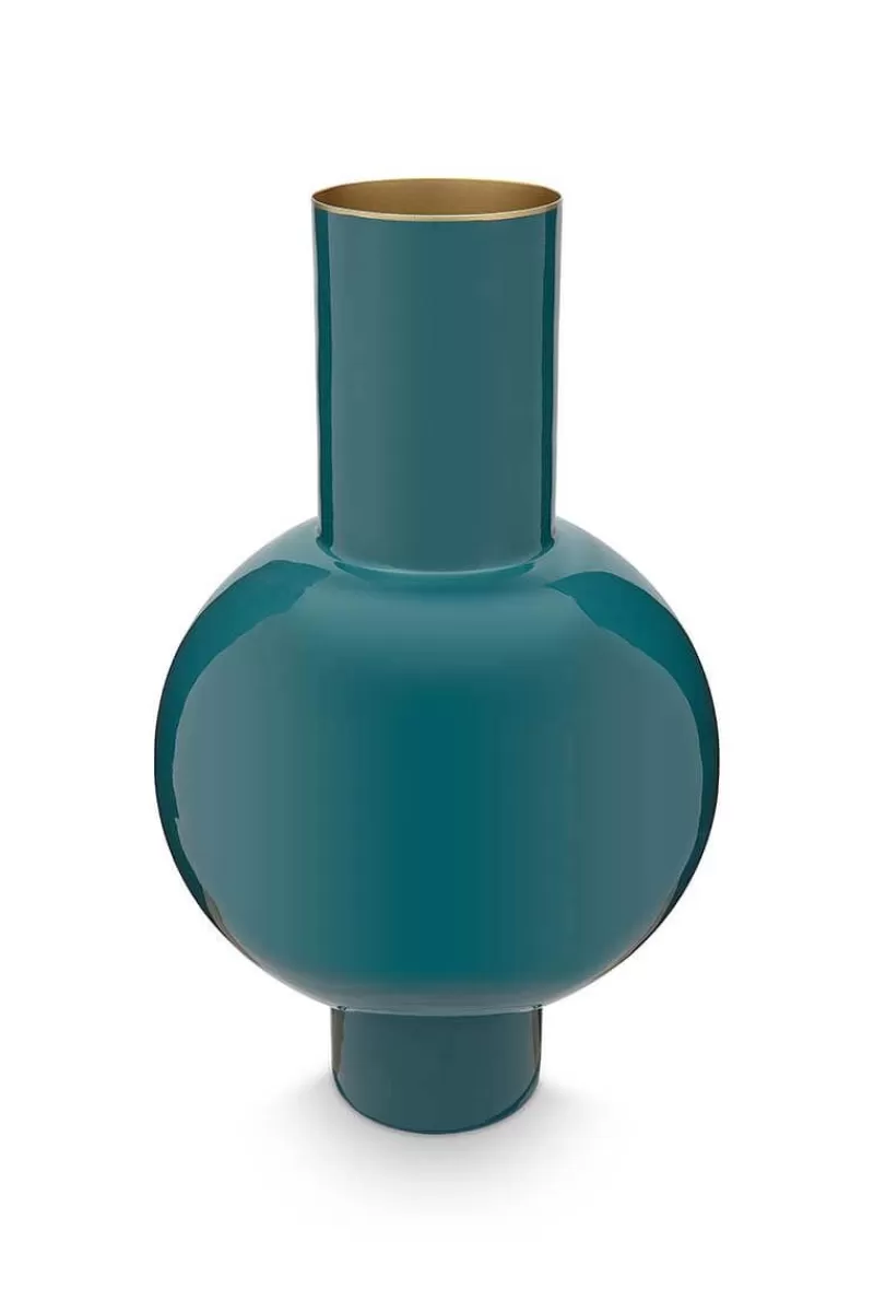 Pip Studio Vase En Metal En Coloris Fonce 40 Cm Vert Best Sale