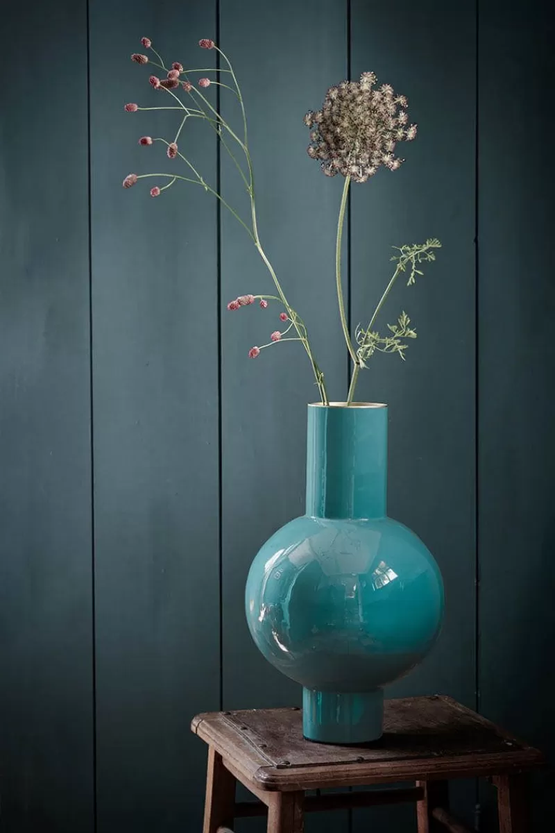 Pip Studio Vase En Metal En Coloris Fonce 40 Cm Vert Best Sale