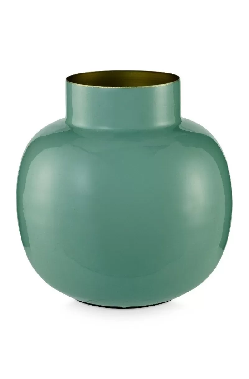 Pip Studio Vase Rond En Metal En Coloris 25 Cm Vert Cheap