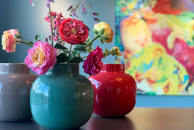 Pip Studio Vase Rond En Metal En Coloris 25 Cm Rouge Cheap
